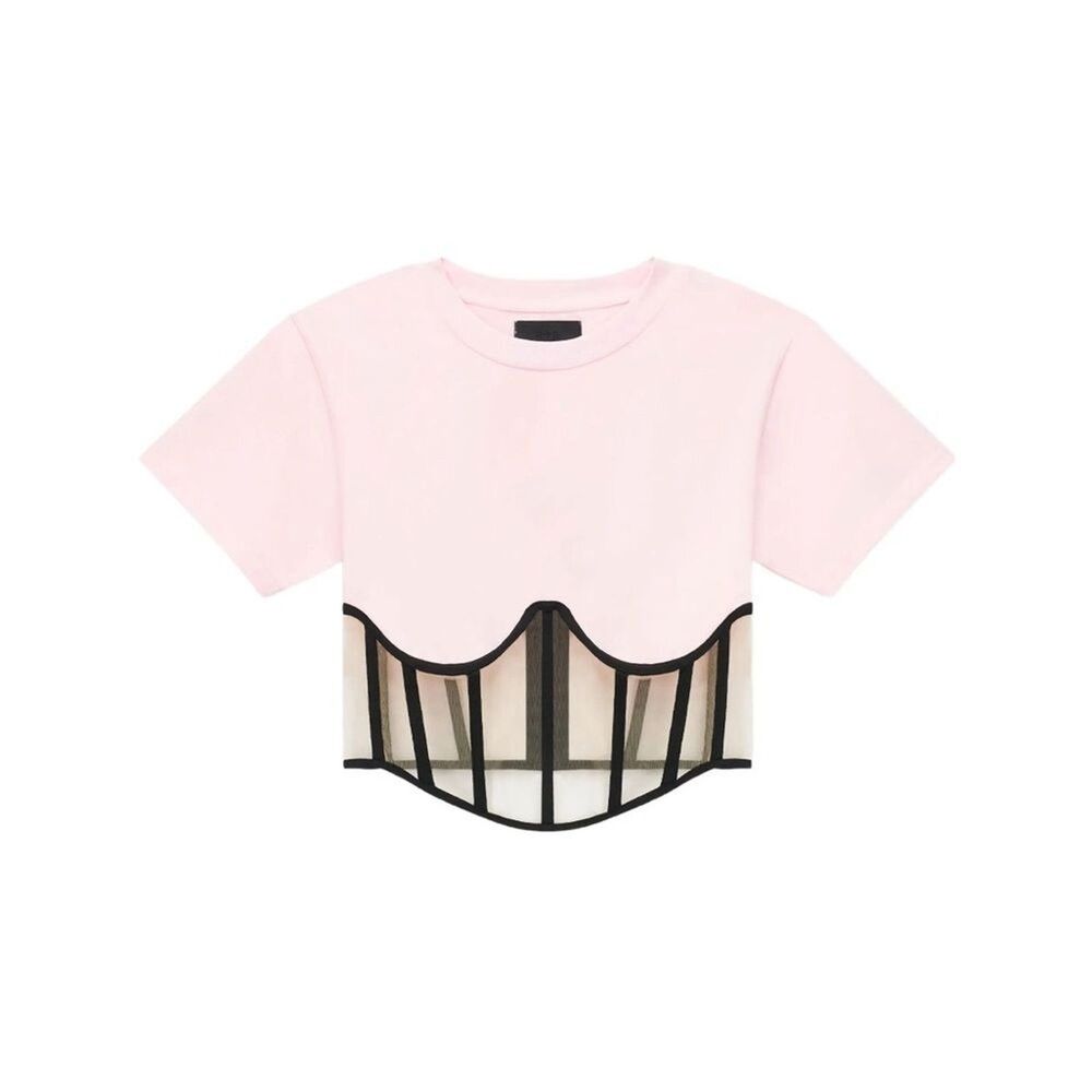 NWT RtA ANGELO TOP | FESTIVE PINK Sz L - Picture 6 of 11